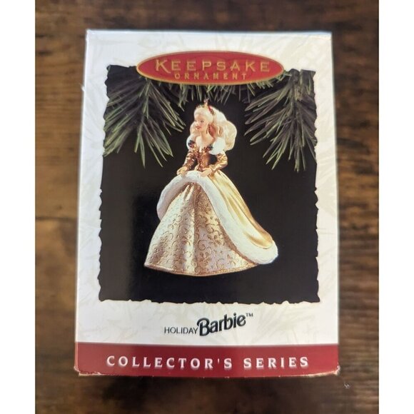 1994 Holiday Barbie Christmas Ornament NIB Hallmark Keepsake 2 in Series Mattel - Picture 9 of 11
